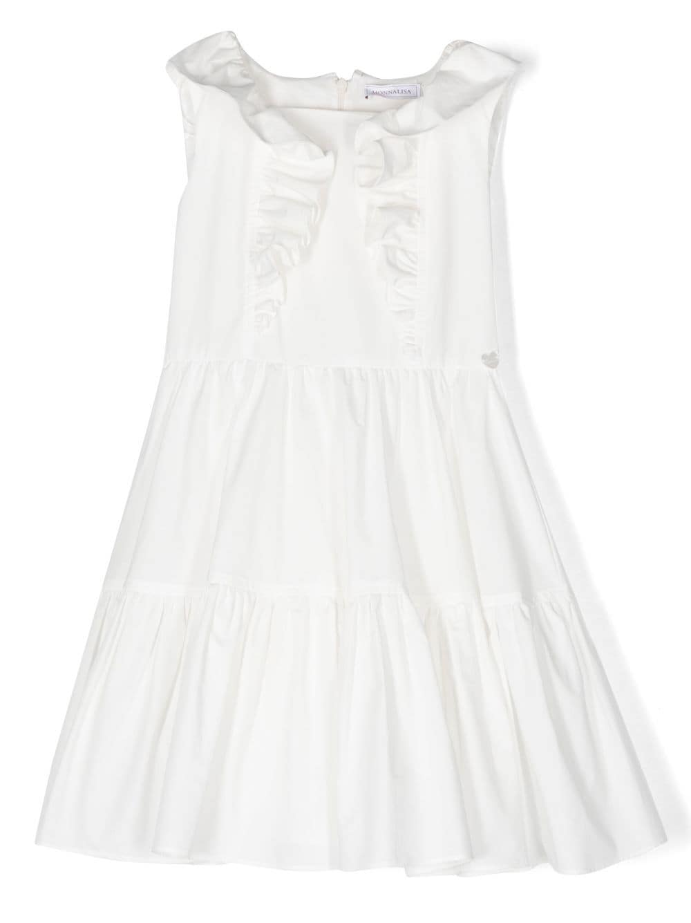 Monnalisa ruffle-detail dress - White von Monnalisa