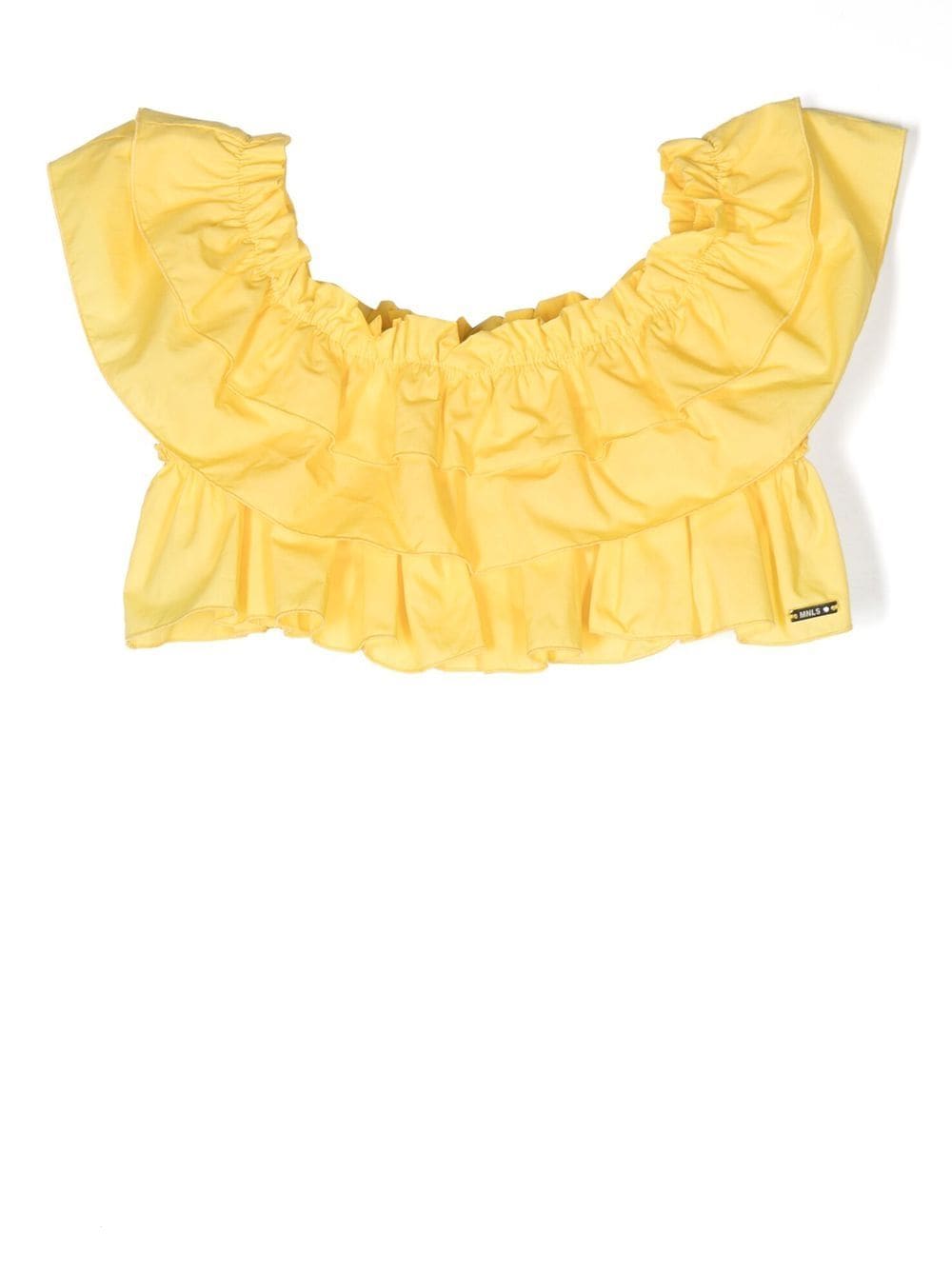 Monnalisa ruffle-detail sleeveless top - Yellow von Monnalisa