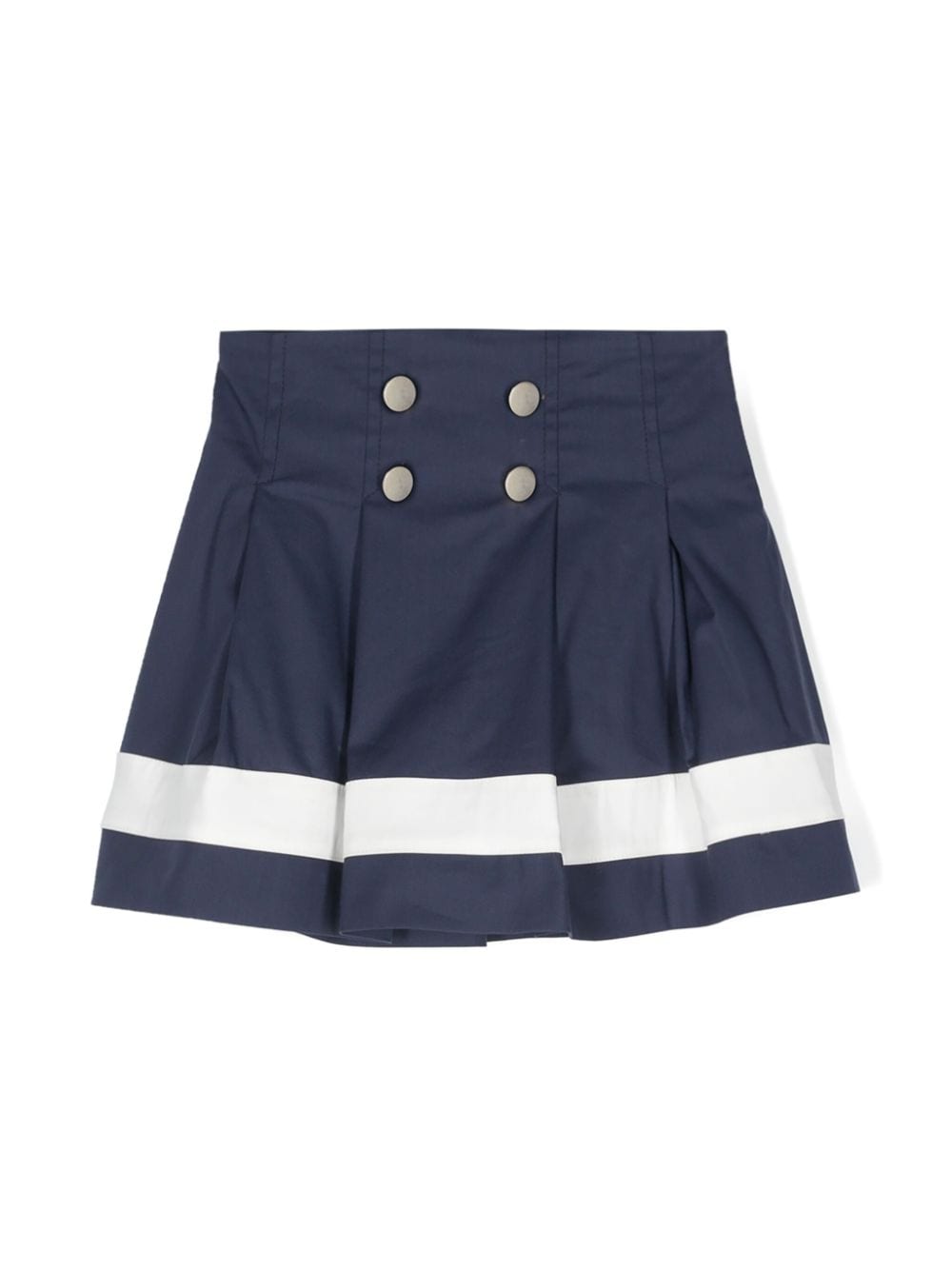 Monnalisa striped high-waist skirt - Blue von Monnalisa