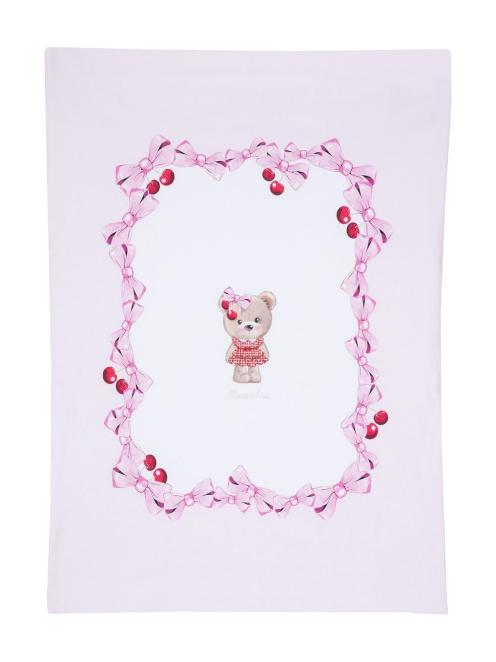 Monnalisa teddy bear-print blanket - White von Monnalisa