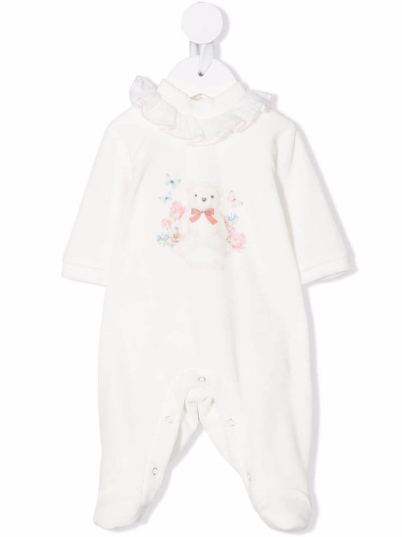 Monnalisa teddy-bear print pyjamas - White von Monnalisa