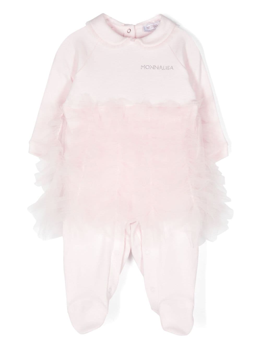 Monnalisa tulle-detail pyjama - Pink von Monnalisa