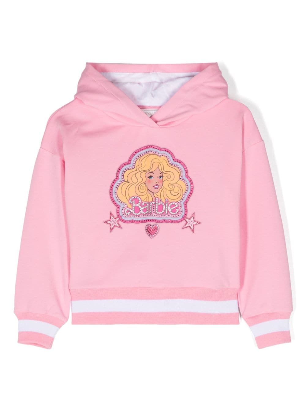 Monnalisa x Barbie graphic-print hoodie - Pink von Monnalisa