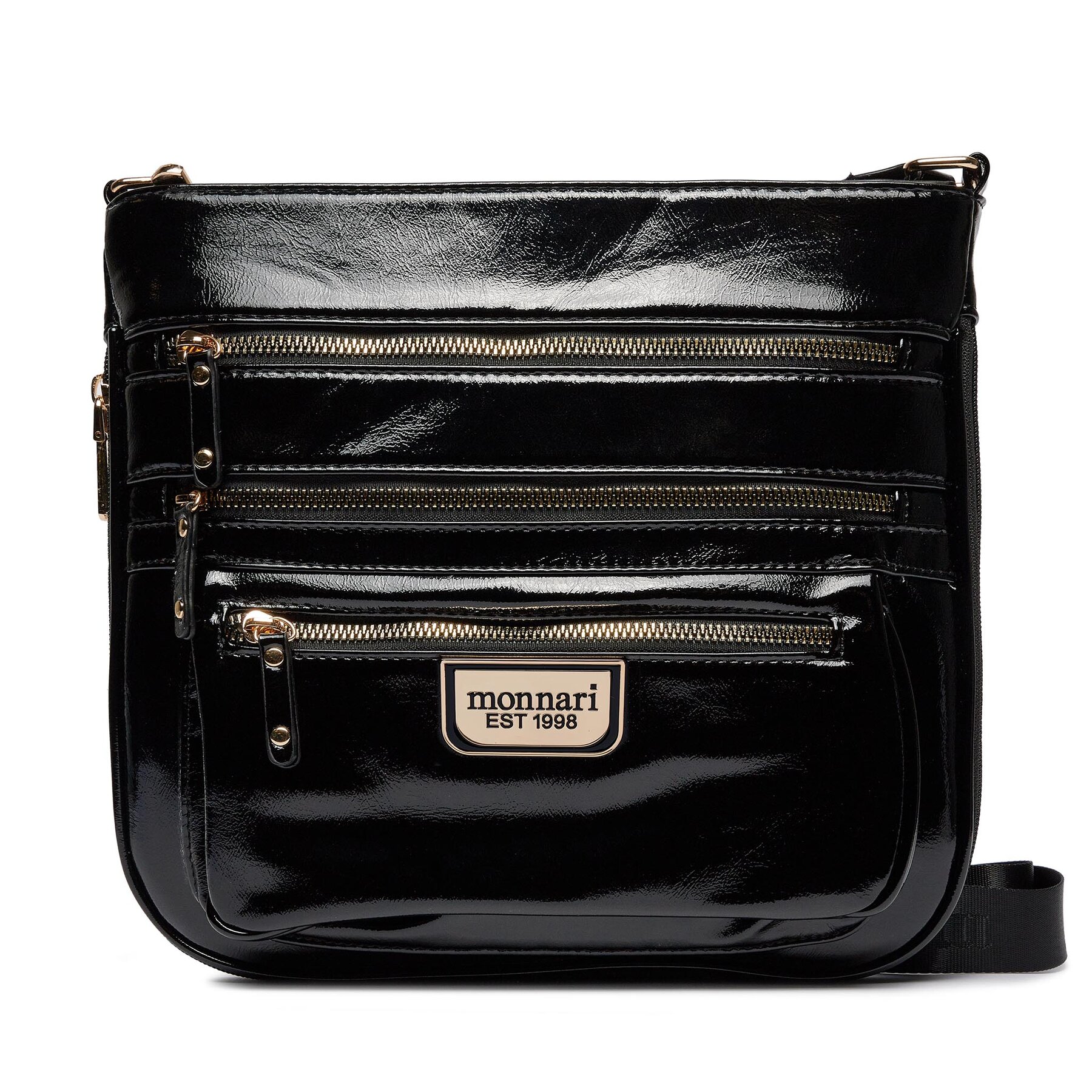Handtasche Monnari BAG2560-M20 Czarny Błyszczący von Monnari