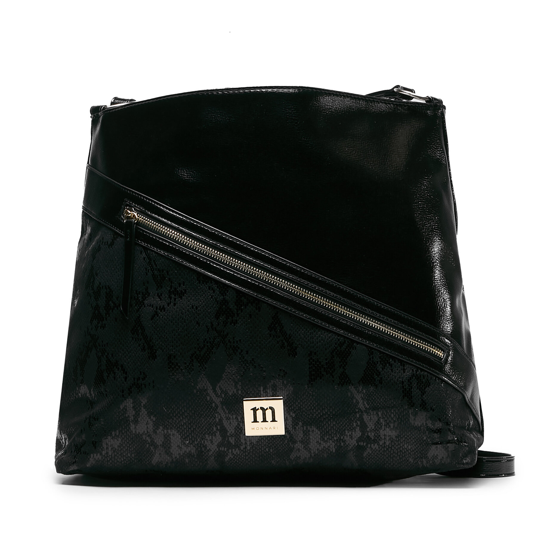 Handtasche Monnari BAG5500-M20 Czarny Błyszczący von Monnari