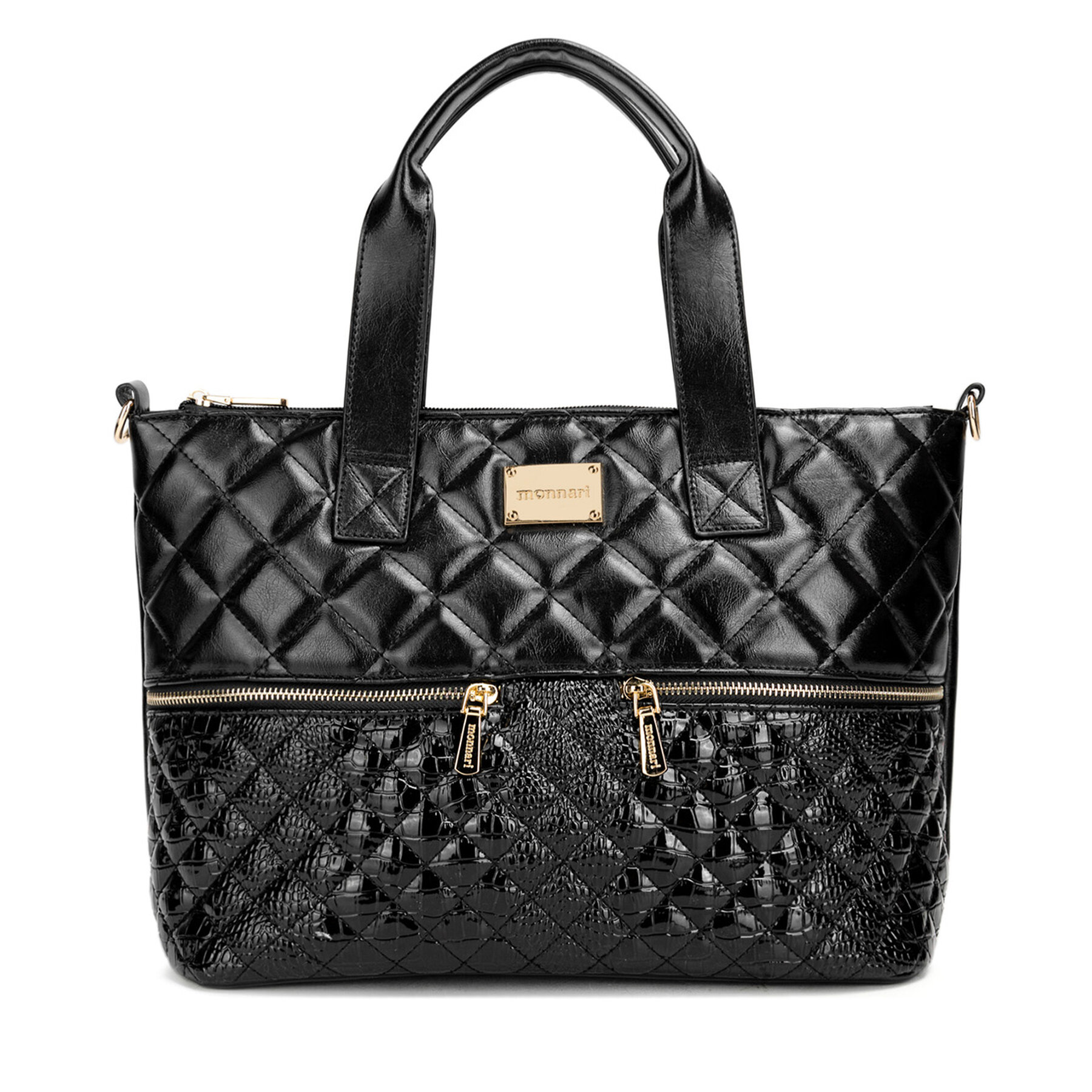 Handtasche Monnari TORIMP0-24Z-BAG4290-KM20D000 Schwarz Handtasche Monnari TORIMP0-24Z-BAG4290-KM20D000 Schwarz von Monnari