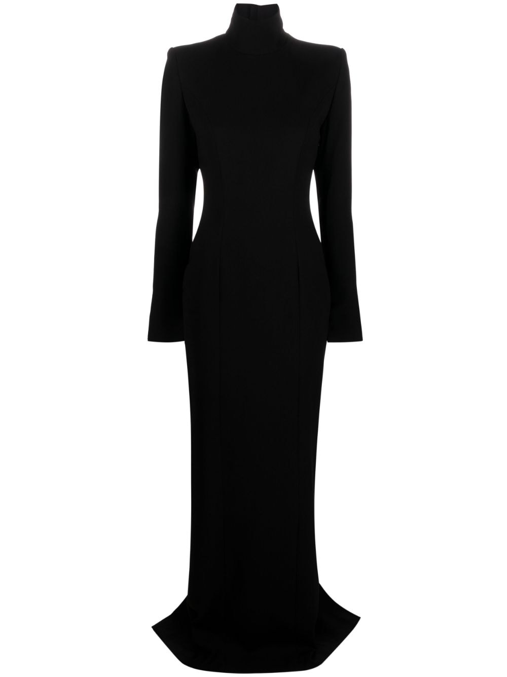 Mônot high-neck open-back maxi dress - Black von Mônot