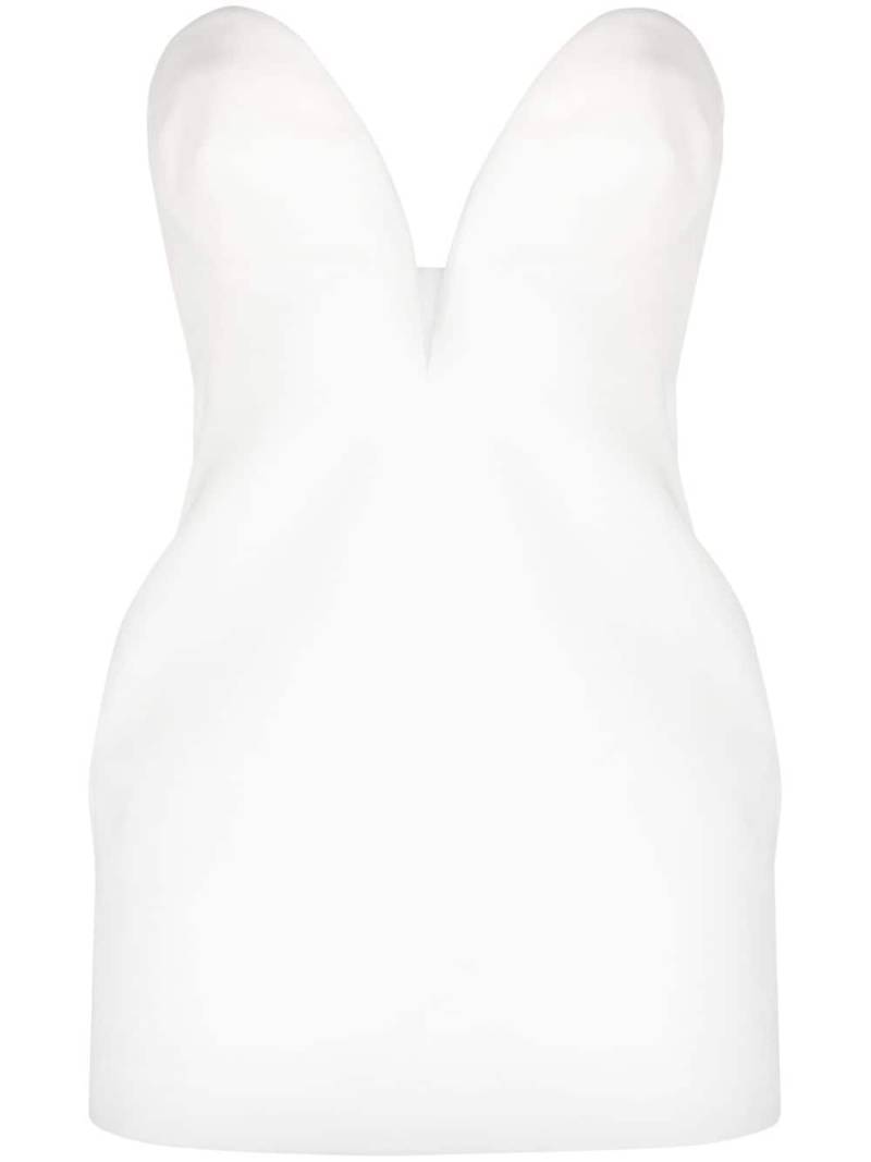 Mônot sweetheart-neck strapless minidress - White von Mônot