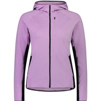 MONS ROYALE Damen Fleecejacke Approch Merino Gridlock Hoodie lila | L von Mons Royale