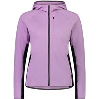 MONS ROYALE Damen Fleecejacke Approch Merino Gridlock Hoodie lila | L von Mons Royale