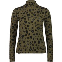 MONS ROYALE Damen Funktionsshirt Cascade Flex 200 Mock Neck olive | L