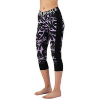 MONS ROYALE Damen Funktionstight Cascade Merino Flex 200 3/4 lila | XS von Mons Royale
