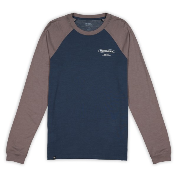 Mons Royale - Icon Raglan - Merinoshirt Gr XL blau Mons Royale - Icon Raglan - Merinoshirt Gr XL blau von Mons Royale