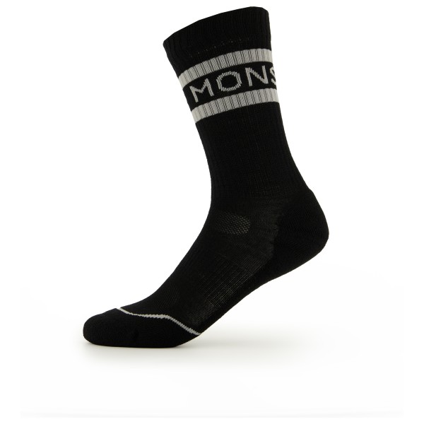 Mons Royale - Signature Crew Sock - Velosocken Gr L - EU: 42-44;M - EU: 39-41;S - EU: 35-38;XL - EU: 45-47 braun;grau;schwarz von Mons Royale