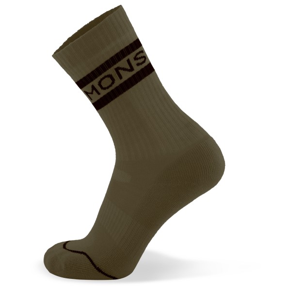 Mons Royale - Signature Crew Sock - Velosocken Gr L - EU: 42-44 braun von Mons Royale