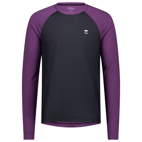 Mons Royale - Tarn Merino Bike Wind Jersey - Velotrikot Gr L;M;S;XL;XXL blau/lila;oliv/schwarz;schwarz von Mons Royale