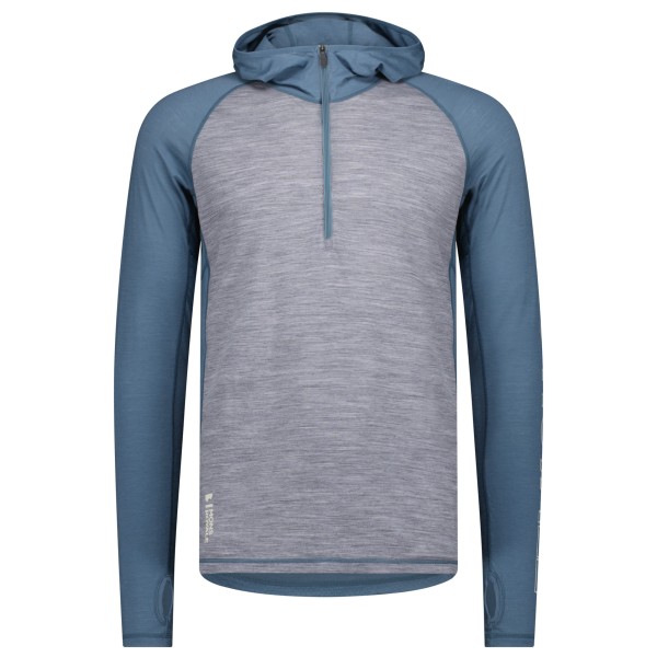 Mons Royale - Temple Merino Air-Con Hood - Merinoshirt Gr XL grau von Mons Royale