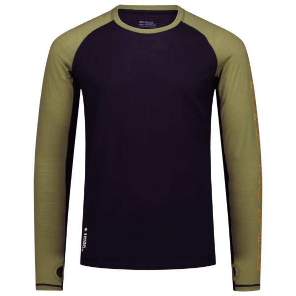 Mons Royale - Temple Tech L/S - Merinounterwäsche Gr S blau von Mons Royale