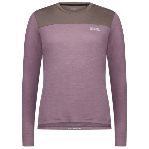 Mons Royale - Women's Diversion Merino Bike Jersey L/S - Velotrikot Gr XL rosa von Mons Royale