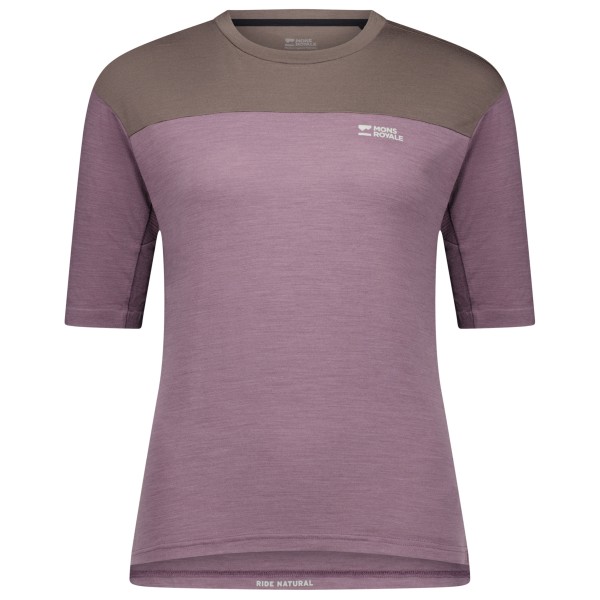Mons Royale - Women's Diversion Merino Bike Jersey S/S - Velotrikot Gr M rosa von Mons Royale