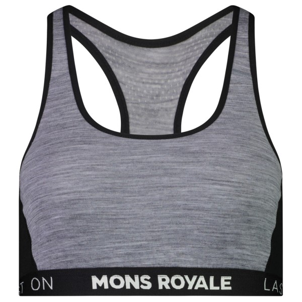 Mons Royale - Women's Sierra Sports Bra - Merinounterwäsche Gr S grau von Mons Royale