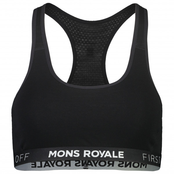 Mons Royale - Women's Sierra Sports Bra - Sport-BH Gr L schwarz von Mons Royale