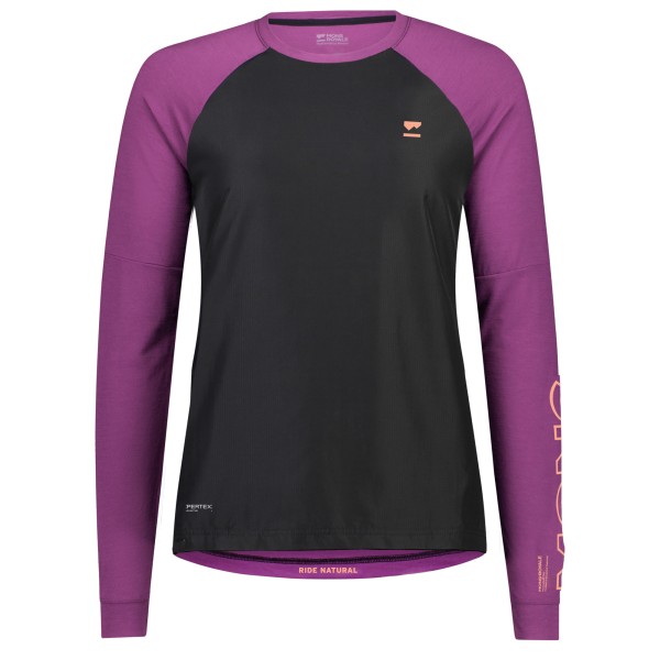 Mons Royale - Women's Tarn Merino Bike Wind Jersey - Velotrikot Gr M schwarz/lila von Mons Royale