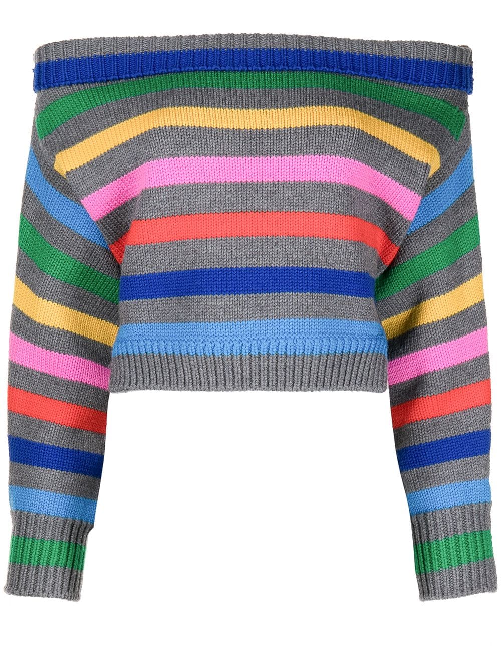 Monse cropped off-the-shoulder jumper - Multicolour von Monse