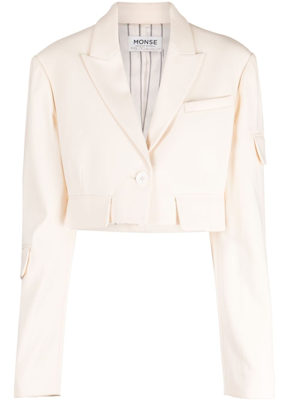 Monse cropped peaked blazer - Neutrals von Monse