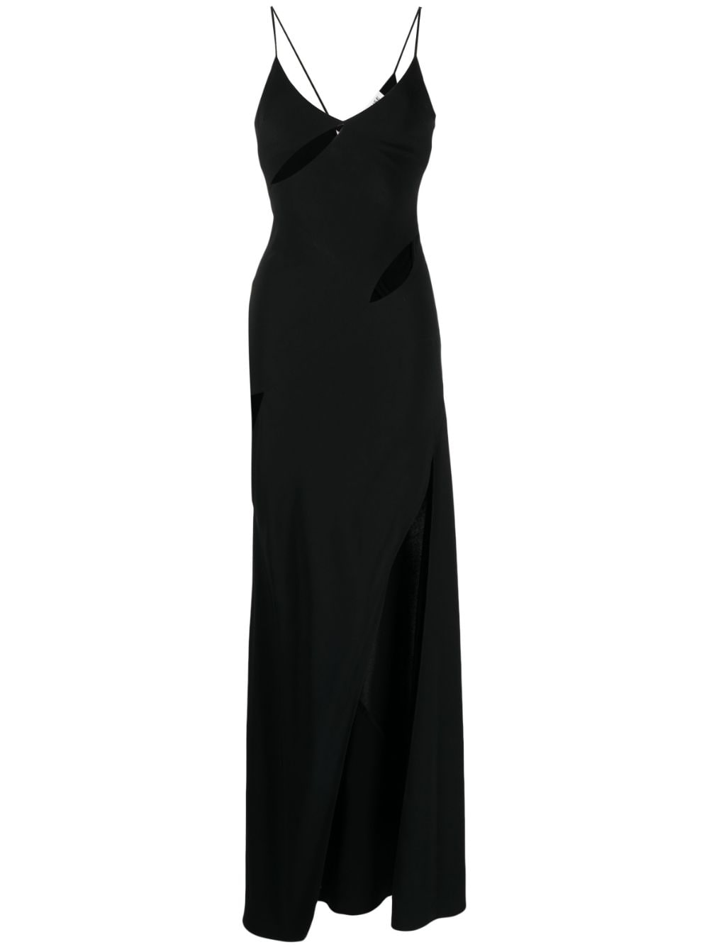 Monse cut-out detail long slip dress - Black von Monse