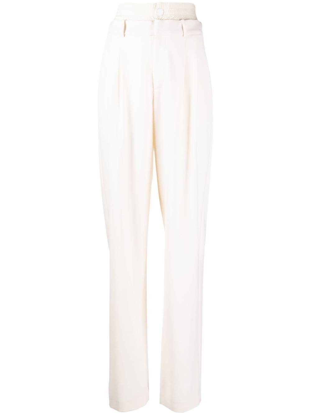 Monse double-waist straight-leg trousers - Neutrals von Monse