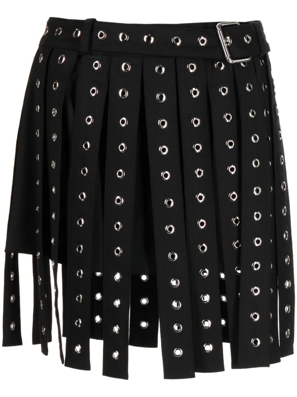 Monse eyelet-detailing asymmetric skirt - Black von Monse