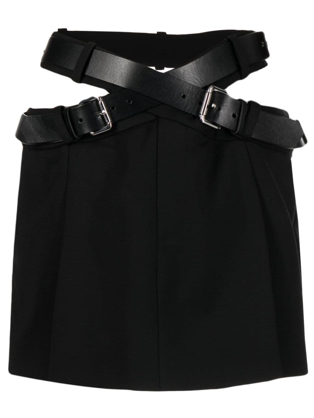 Monse high-waisted belted-waist skirt - Black von Monse