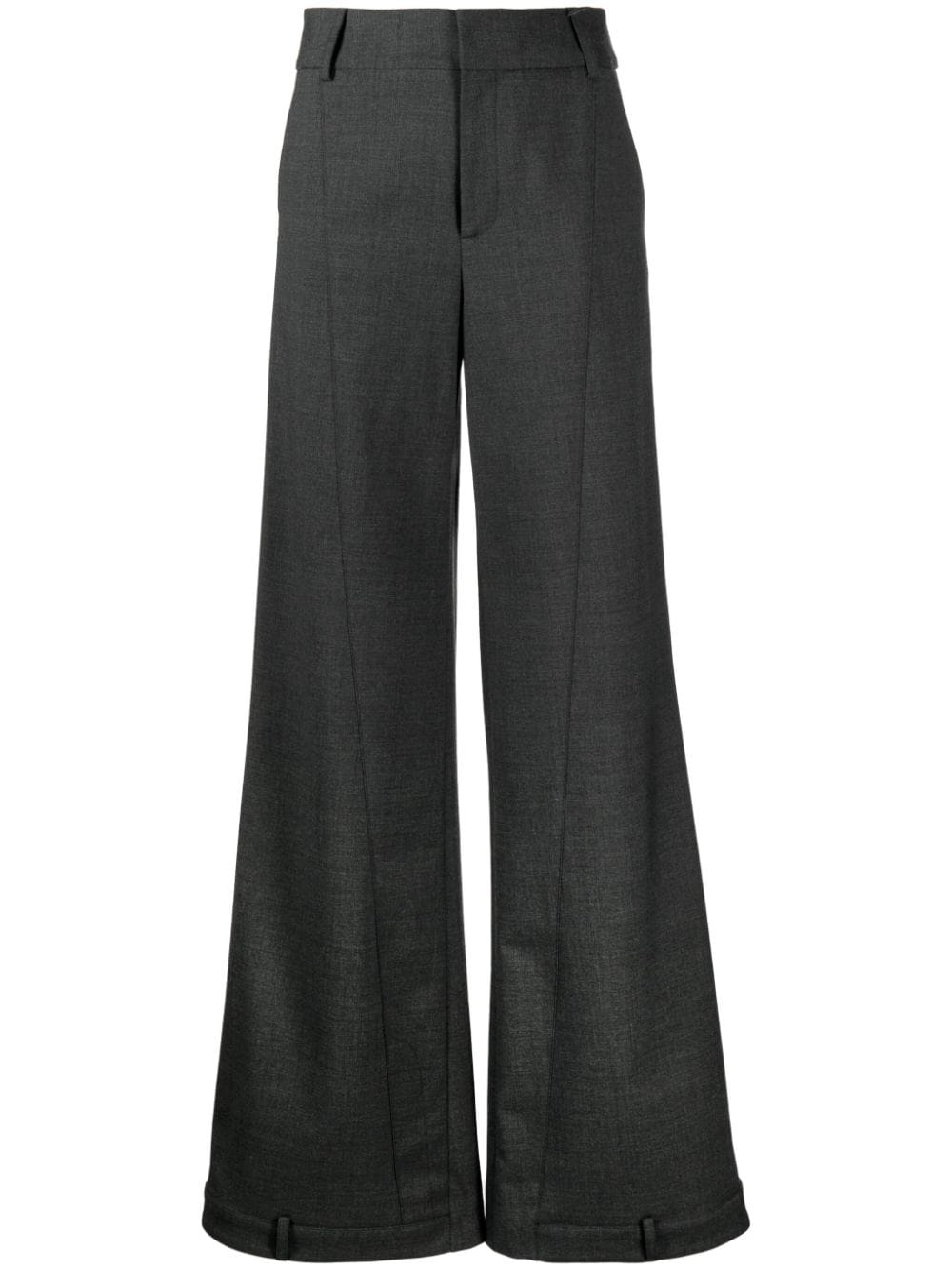 Monse high-waisted cotton wide-leg trousers - Grey von Monse