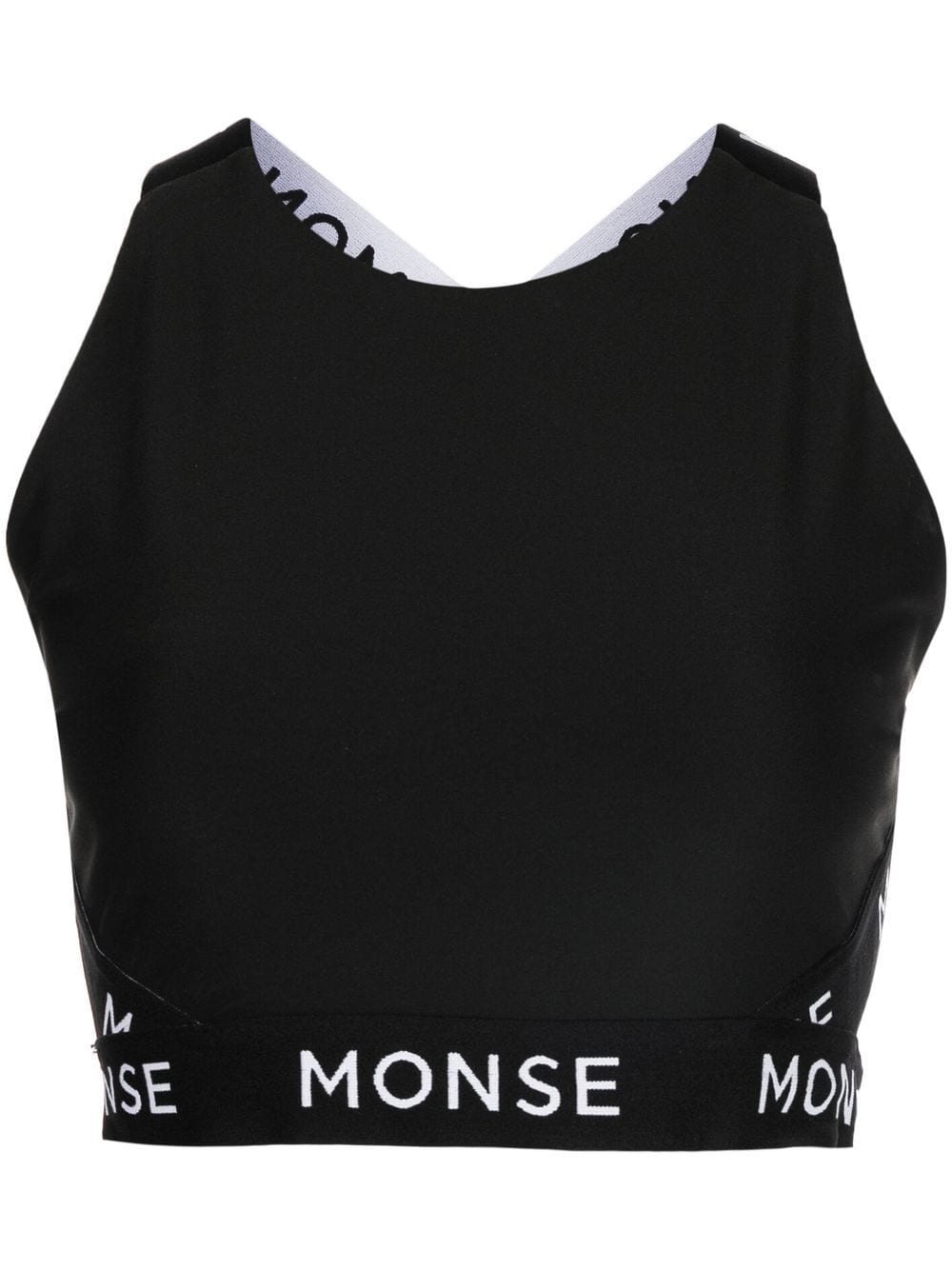 Monse logo-print performance top - Black von Monse