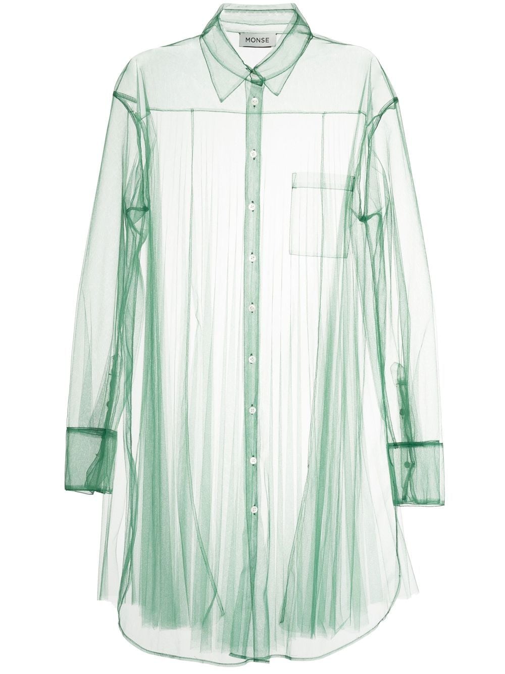 Monse semi-sheer shirt - Green von Monse