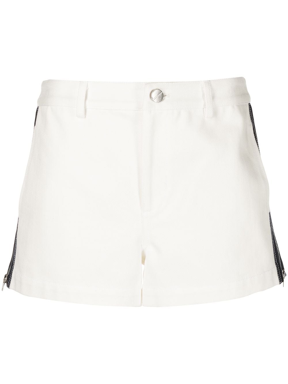 Monse side-zipper denim shorts - White von Monse