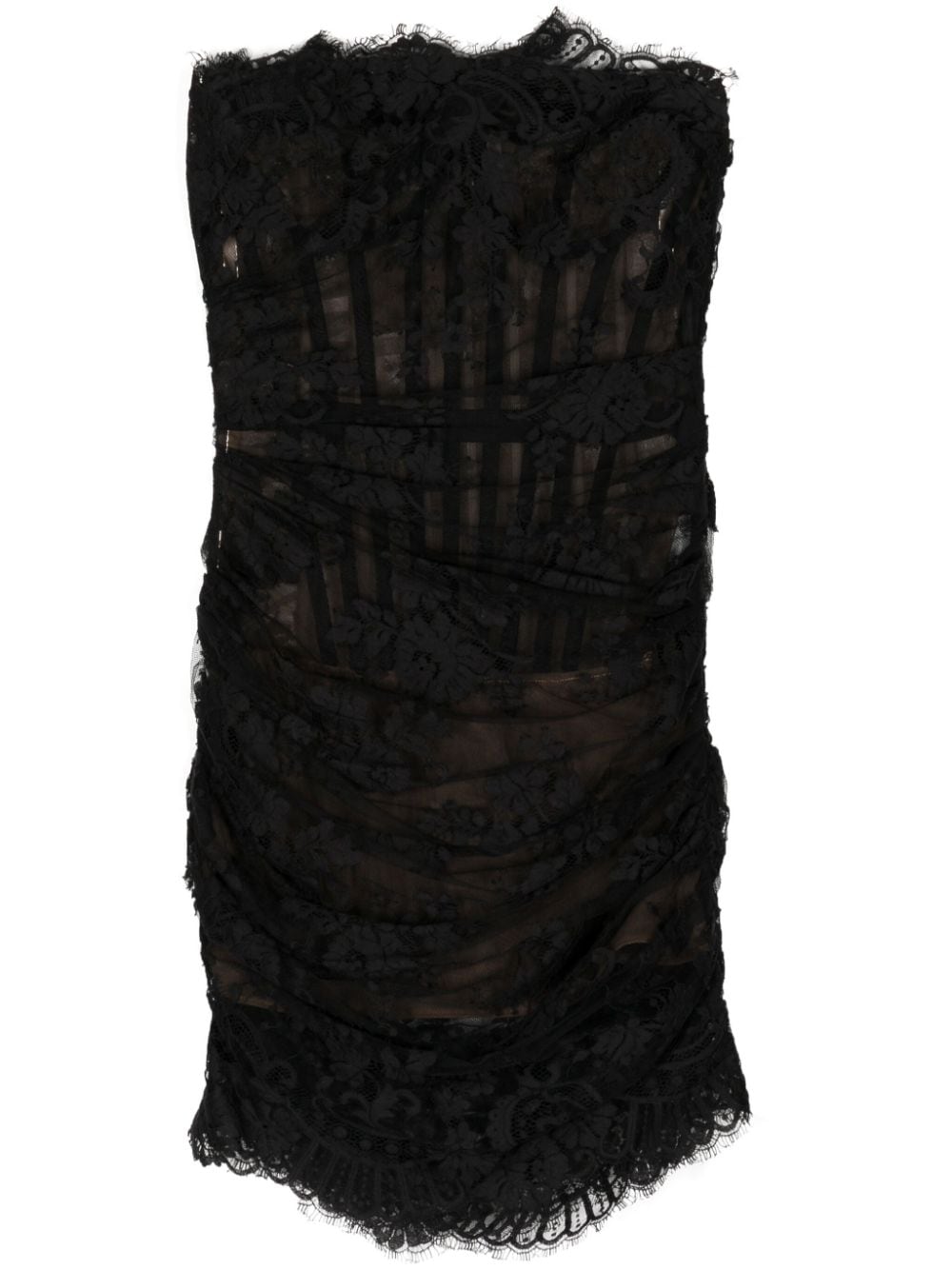 Monse strapless lace mini dress - Black von Monse
