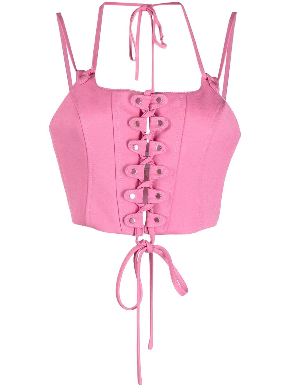 Monse studded lace-up bustier top - Pink von Monse