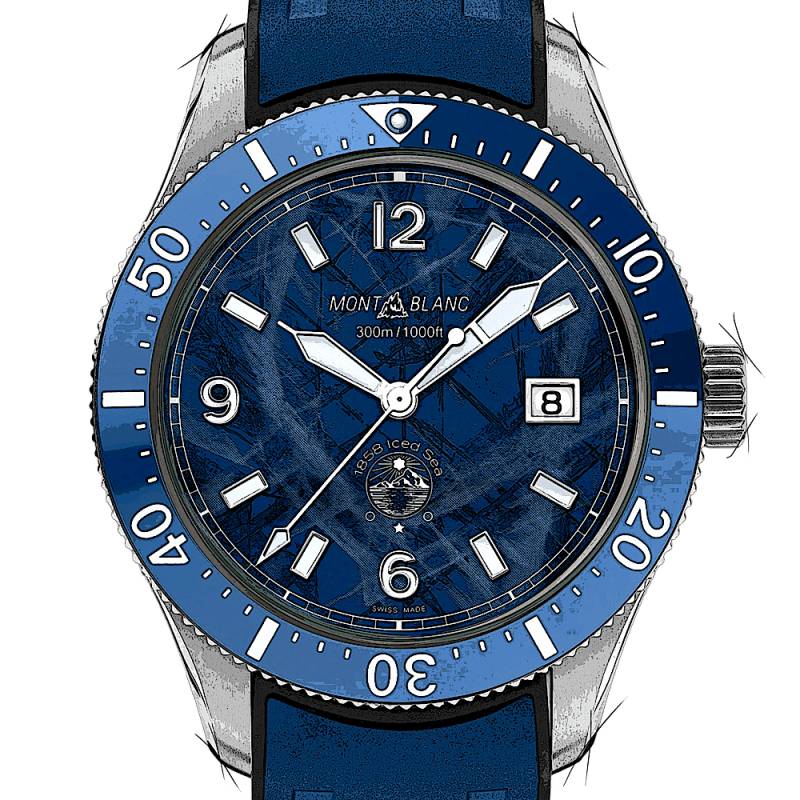 Montblanc 1858 Iced Sea Automatic Date von Montblanc