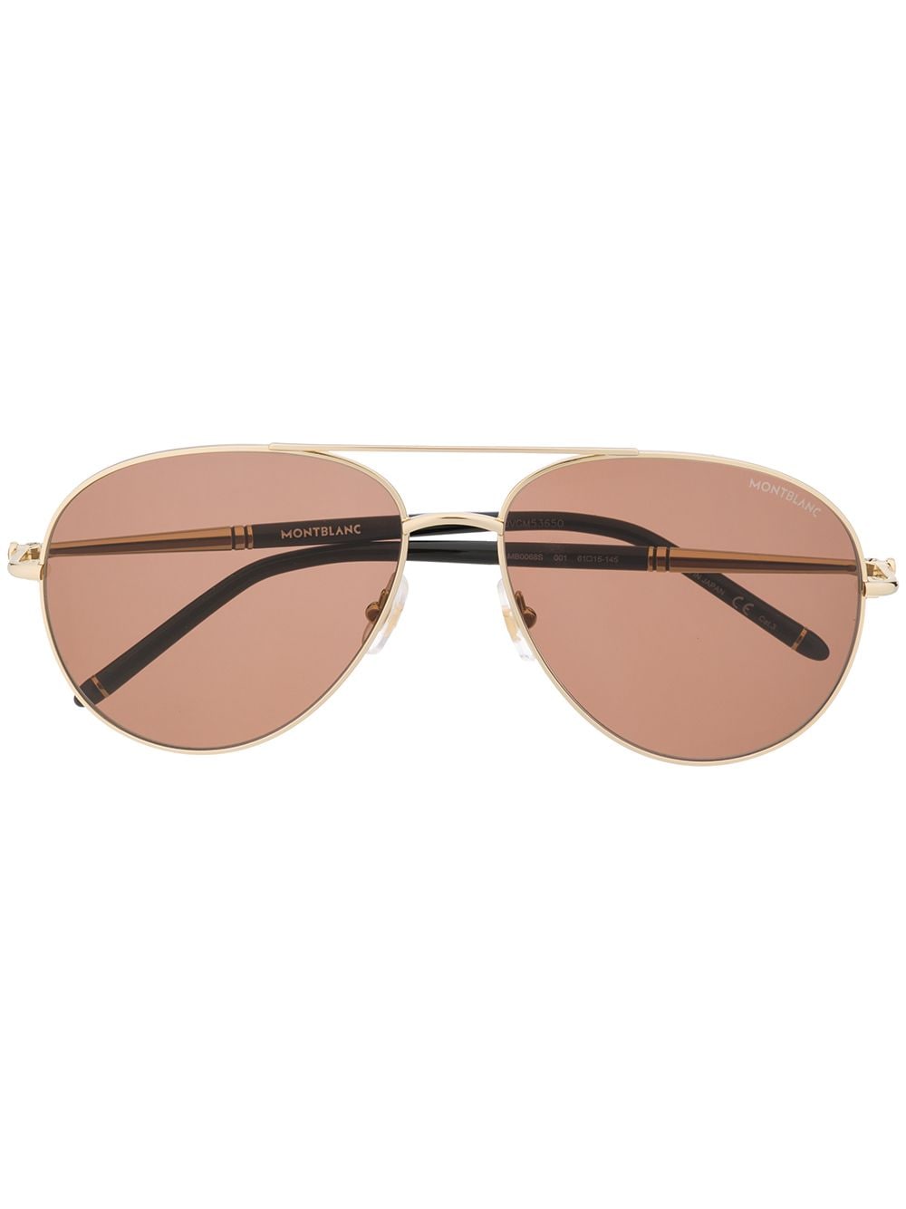 Montblanc pilot-frame sunglasses - Gold von Montblanc