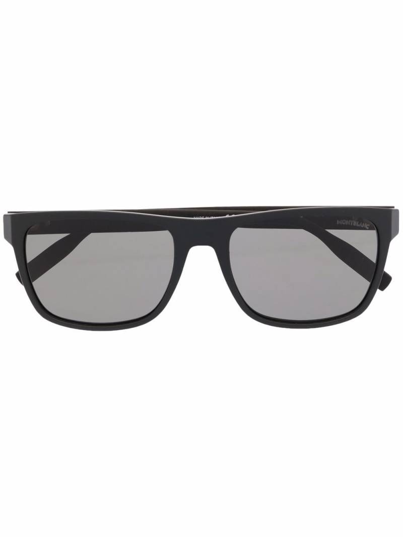 Montblanc logo square tinted sunglasses - Black von Montblanc