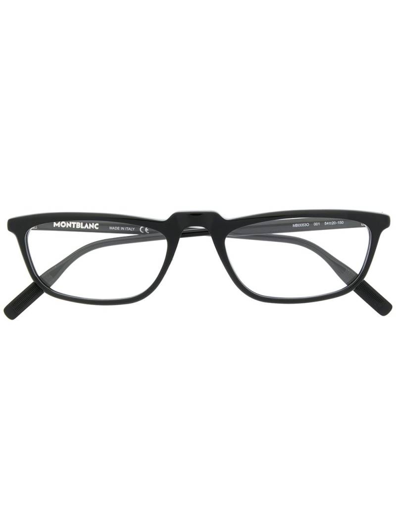 Montblanc matte-finish square frame glasses - Black von Montblanc