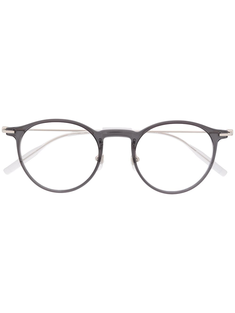 Montblanc polished round-frame glasses - Grey von Montblanc