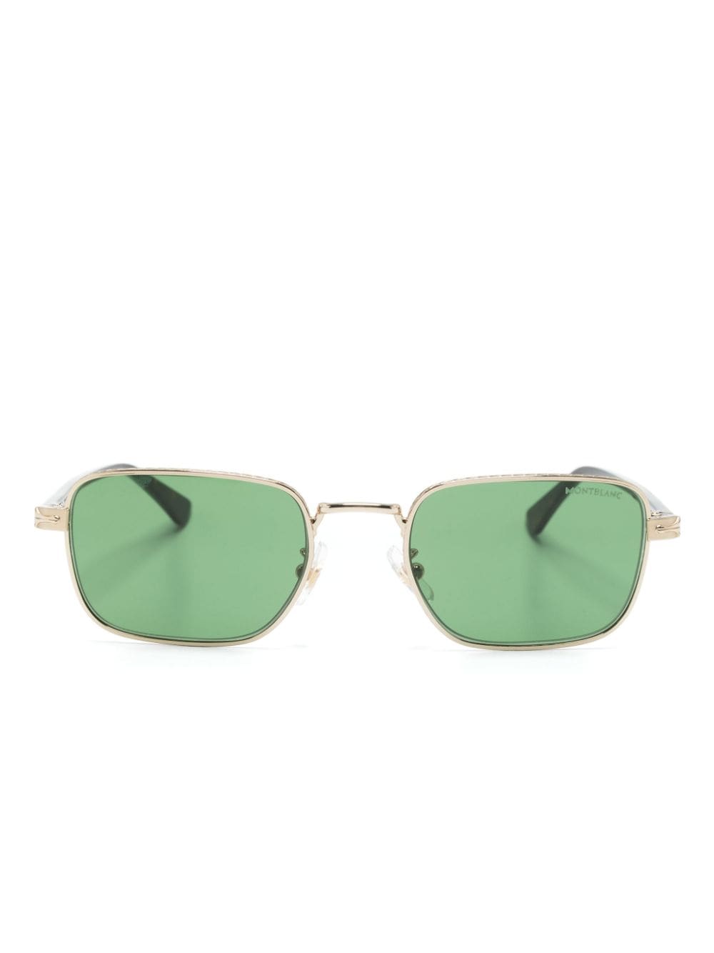 Montblanc rectangle-frame sunglasses - Gold von Montblanc