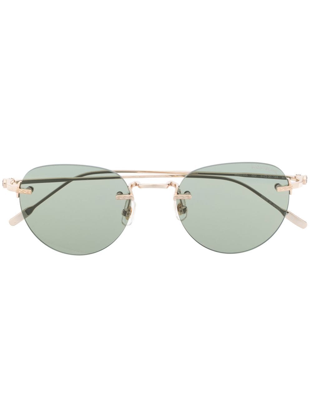 Montblanc round-frame tinted sunglasses - Gold von Montblanc