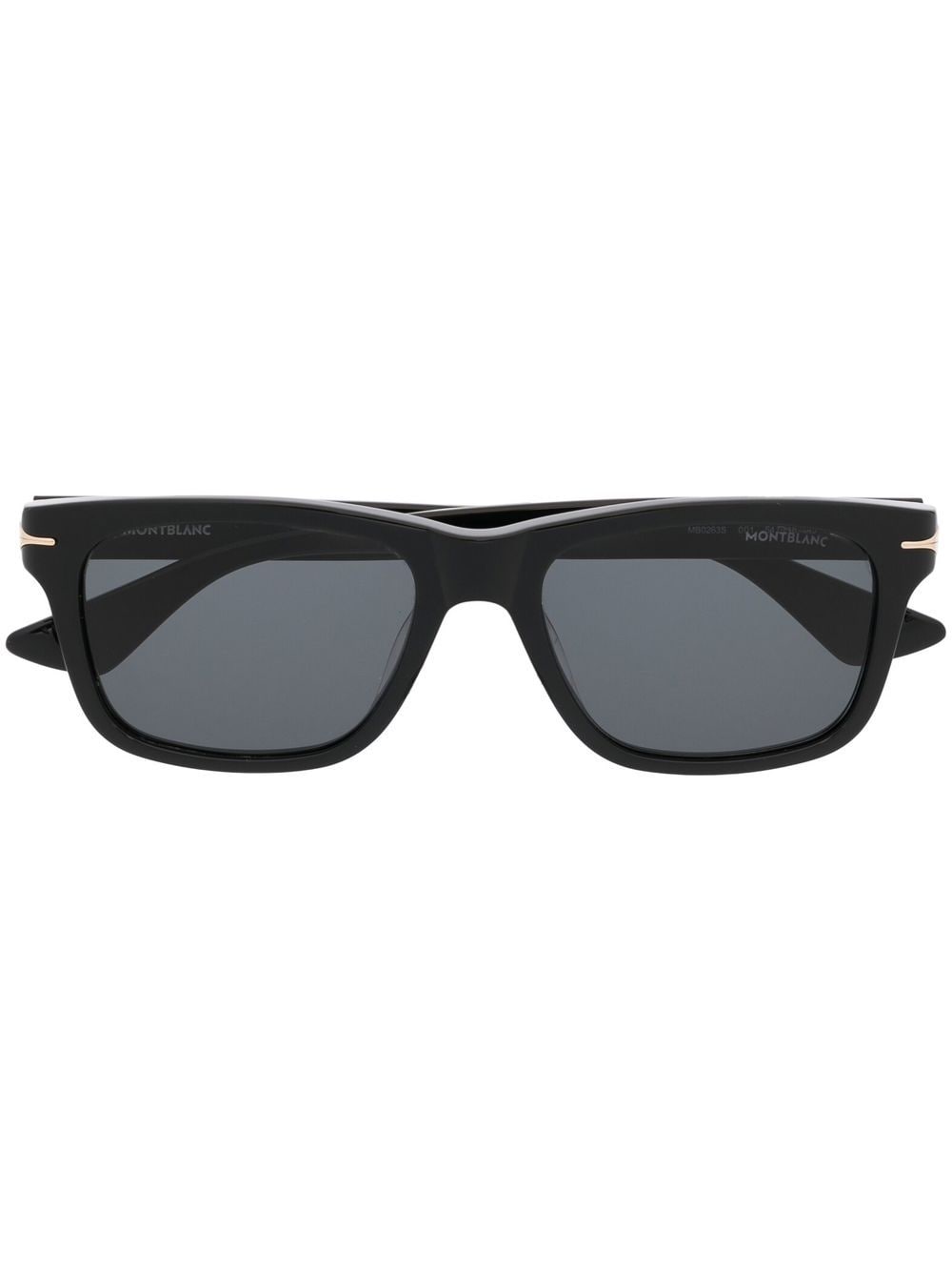 Montblanc square-frame tinted sunglasses - Black von Montblanc