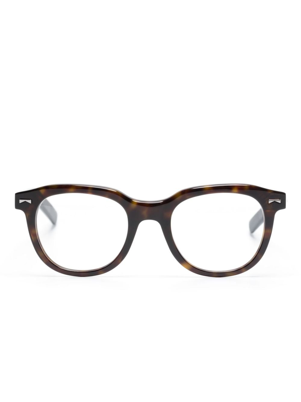 Montblanc tortoiseshell round-frame glasses - Brown von Montblanc