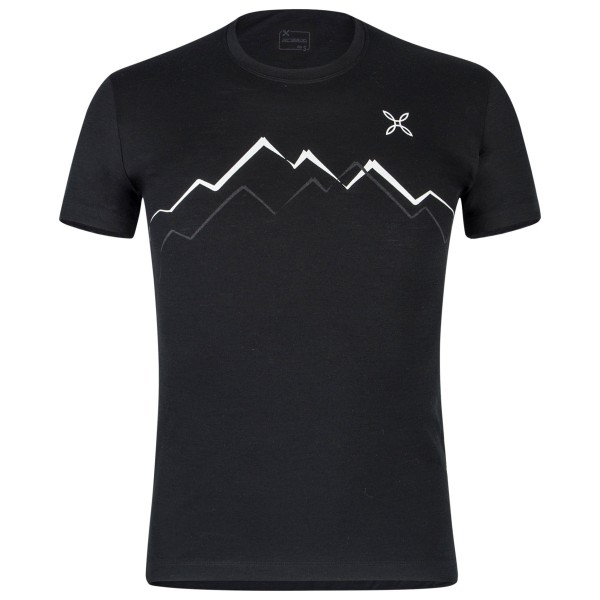Montura - Merino Skyline T-Shirt - Merinoshirt Gr S nero von Montura