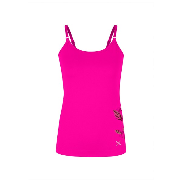 Montura - Women's Flower Seamless Canotta - Top Gr L rosa von Montura